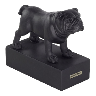 Beeldje Engelse Bulldog - Hondenras beeldje - Zwart - Happy House