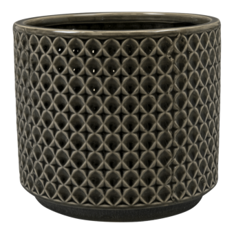 Bloempot Thies - d19 x h17cm - Antraciet