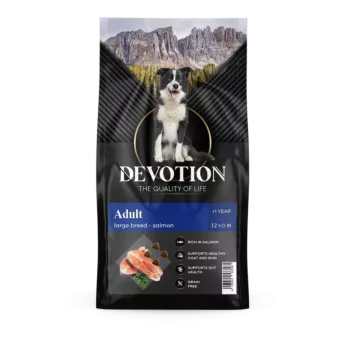 Devotion Adult Zalm - Grote rassen +1 jaar 12 kg - Hondenvoer hondenvoer