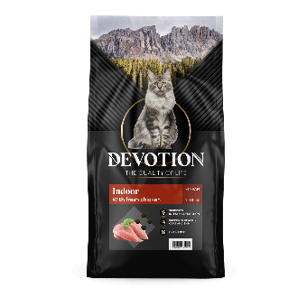 Devotion Indoor - Kip - Kattenvoer - 7kg kattenvoer