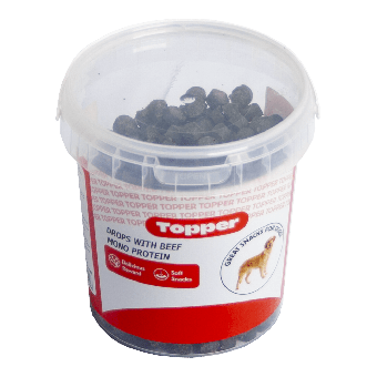 Topper drops with beef 450 g hondenvoer