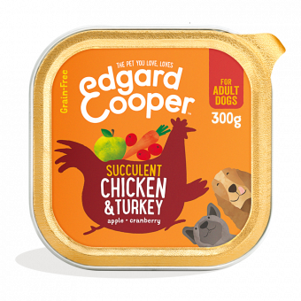 Edgard & Cooper - Kip & Kalkoen Kuip - Voor volwassen honden - Hondenvoer - 300g hondenvoer