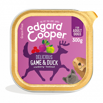 Edgard & Cooper - Wild & Eend Kuip - Voor volwassen honden - Hondenvoer - 300g hondenvoer