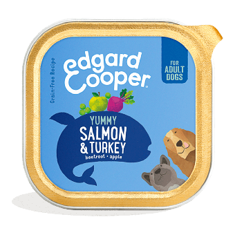 Edgard & Cooper - Zalm & Kalkoen Kuip - Volwassen - Hondenvoer - 300g hondenvoer