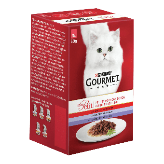 PURINA® Gourmet Mon Petit multipack Vlees - 6x50g kattenvoer