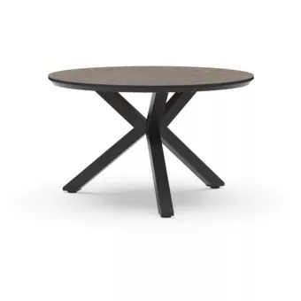 Orbital Dining Tafel - 120 Ø cm - Trespa Top Dark Basalt - Tierra Outdoor