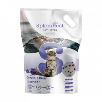 Splendicat Crystal Clean Lavendel - Kattenbakvulling - 5L