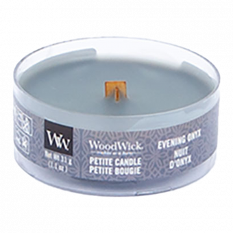 Woodwick Evening Onyx Petite Candle - Geurkaars