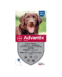 Advantix Spot On 400 - 25-40kg - 4ml - Anti vlooien en tekenmiddel - 6 pipetten