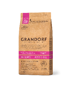 Grandorf Adult - Kalkoen en Bruine rijst - 1kg - Hondenvoer