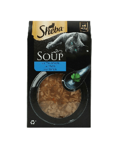 Sheba Classic Soup - Kattenvoer - 4x40g - Tonijn kattenvoer