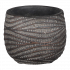 Bloempot Hendrick - d8,5 x h6,5cm - Bruin