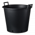Nature - Ritzi container zwart 50L - met handgreep