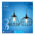 Solar hanglamp - LED - d28.3 x h27cm - Zwart - Assorti