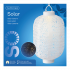 Solar lampion - LED - d20 x h30cm - Wit