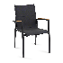 Tuinstoel Foxx - Teak Stapelbare stoel - Charcoal
