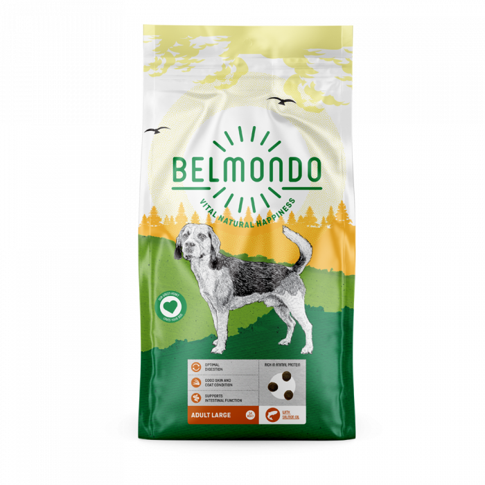 club verstoring begaan Belmondo Adult Large met Zalmolie - 14kg - Hondenvoer