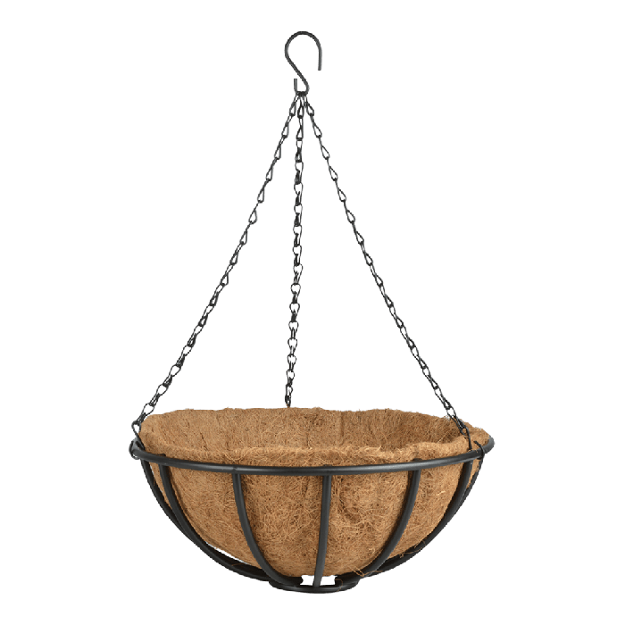 pad Bruin Wanten Metalen hanging basket 35cm - Incl. Ketting en Kokosinlegvel