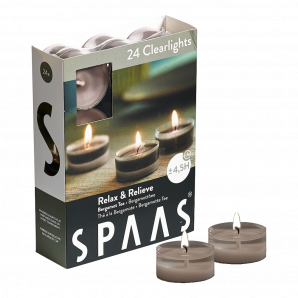 24 geurende Clearlights 4,5u - Relax & Relieve - Geurkaars - SPAAS