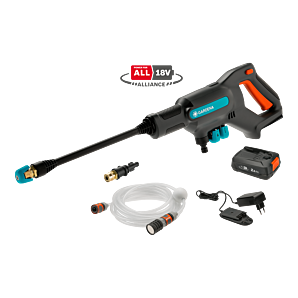 Accu Medium drukreiniger AquaClean 24/18 V P4A kant-en-klare set - Gardena