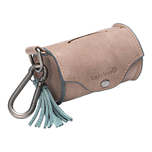 Balacron Poepzakhouder Ot - Hond - Kunstleer - Incl. 20 Zakjes - Roze - 8x5x5 cm - Beezteez