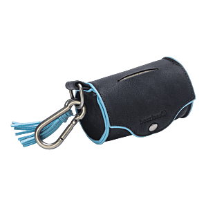 Balacron Poepzakhouder Ot - Hond - Kunstleer - Incl. 20 Zakjes - Zwart - 8x5x5 cm - Beezteez