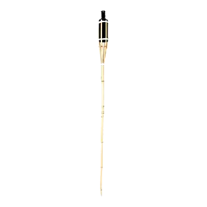 Bamboefakkel safe naturel / zwart H150 - Fancy Flames