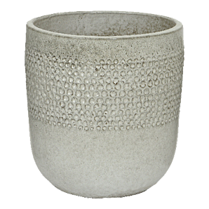 Bloempot Collin - d48 x h50cm - Wit