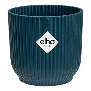 Bloempot Elho Vibes Fold rond mini - d7 x h7cm - Diepblauw