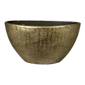 Bloempot Kos ovaal - l55 x b23 x h29cm - Goud