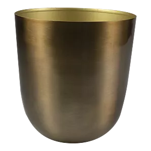 Bloempot Mayk metaal - d12 x h13cm - Goud