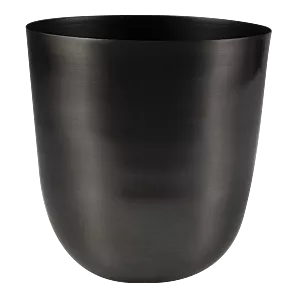 Bloempot Mayk metaal - d12 x h13cm - Grijs/Zilver
