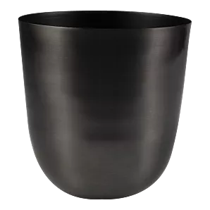 Bloempot Mayk metaal - d15 x h16cm - Grijs/Zilver