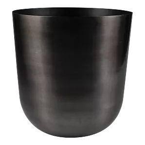 Bloempot Mayk metaal - d23 x h23cm - Grijs/Zilver