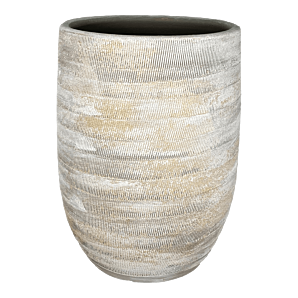 Bloempot Miami hoog - d26 x h40cm - Grijs