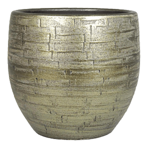 Bloempot Steef - d52 x h54cm - Industrieel Goud