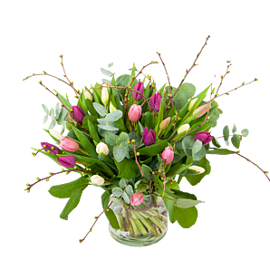 Boeket Kleurrijke Tulp Klein boeket bestellen of bezorgen