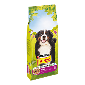 BONZO MAXI met rund hondenvoer