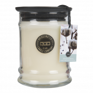 Bridgewater Candle Jar S White Cotton - Geurkaars
