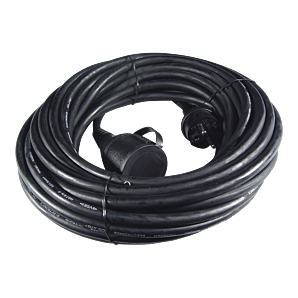 Calex verlengkabel - Zwart - IP44 - 15m