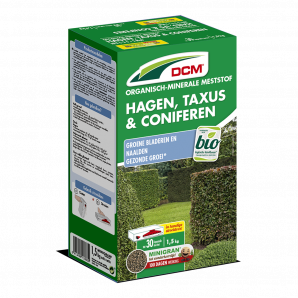 DCM Meststof Hagen, Taxus & Coniferen - 1,5kg - Tuinplanten voeding