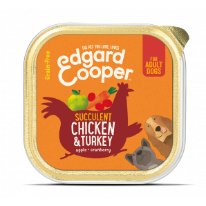 Edgard & Cooper - Kip & Kalkoen Kuipje - Voor volwassen honden - Hondenvoer - 150g hondenvoer