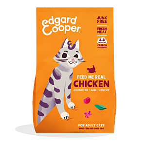 Edgard & Cooper hypoallergene graanvrije brokjes met verse Kip - Voor volwassen katten - 4kg kattenvoer