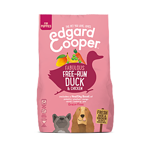 Edgard & Cooper - Verse Scharreleend & Kip Brok - Voor puppy’s - Hondenvoer - 12kg hondenvoer