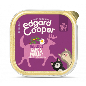 Edgard & Cooper graanvrije kuipjes met gevogelte en wild - volwassen - Kattenvoer - 85g - kattenvoer