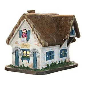 Efteling Kersthuisje - Huis van Vrouw Holle werkt op batterijen - l19xb14xh16cm - Luville - Luville - biezen