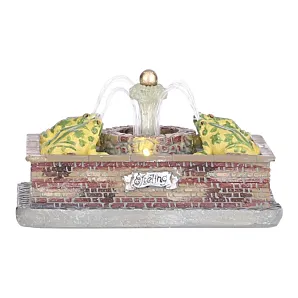 Efteling Kersthuisje - Kikkerfontein werkt op batterijen - l15xw11xh8cm - Luville