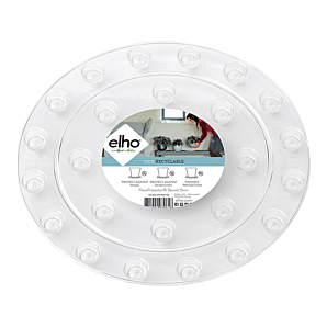 Elho floorprotector rond 21cm - transparant