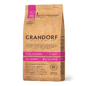 Grandorf Adult - Kalkoen en Bruine rijst - 3kg - Hondenvoer hondenvoer