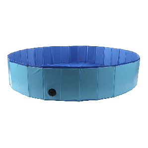 Hondenzwembad Doggy Splatter Rond - 160x30cm - Blauw
